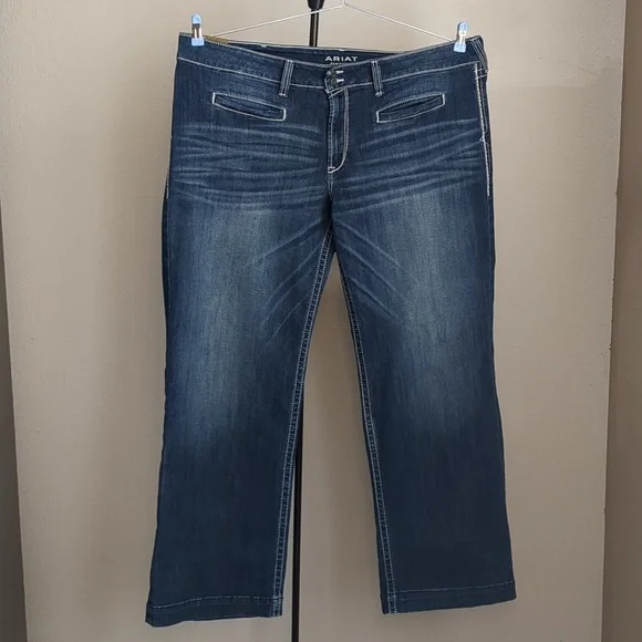 Ariat Women's Straight Leg Jeans - Blue - Picture 2 of 16